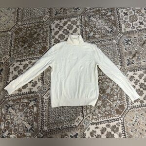 Cream Turtleneck Sweater